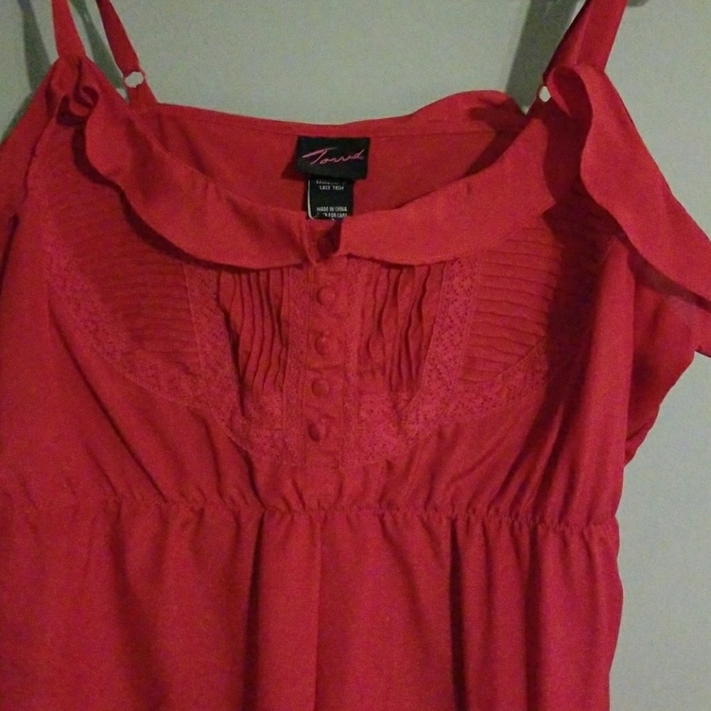 Red torrid tank top